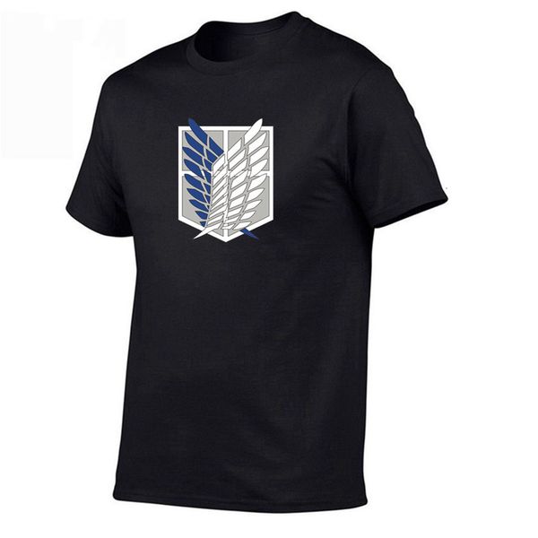 2021 T-shirts Summer New Attack Titan t Shirt Anime Tees Tops Mens Short Sleeve Tshirt on T-shirt Clothes Streetwear H5DE, White;black