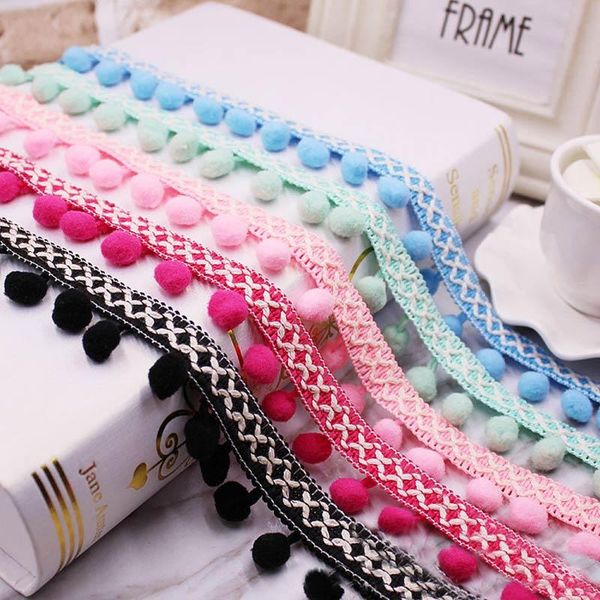 1yards lot pompom fringe trim fabric tassels fringe lace trimmings with pompom for curtains decoration diy sewing accessories h jlluem
1yards lot pompom fringe trim fabric tassels fringe lace trimmings with pompom for curtains decoration diy sewing accessories h jlluem