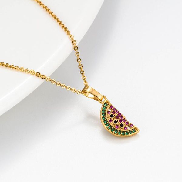 pendant necklaces meibeads fashion watermelon choker women charm colorful crystal rhinestone cute clavicle necklace, Silver
pendant necklaces meibeads fashion watermelon choker women charm colorful crystal rhinestone cute clavicle necklace, Silver