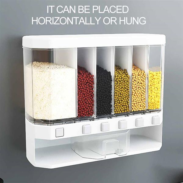 storage bottles & jars wall mounted press cereal dispenser dry hanger kitchen household rice container organizer
storage bottles & jars wall mounted press cereal dispenser dry hanger kitchen household rice container organizer