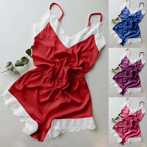 fashion women girl v-neck lace splice bodysuit sleepwear bodydoll underwear set lingerie camisole activewear, Black;white
fashion women girl v-neck lace splice bodysuit sleepwear bodydoll underwear set lingerie camisole activewear, Black;white