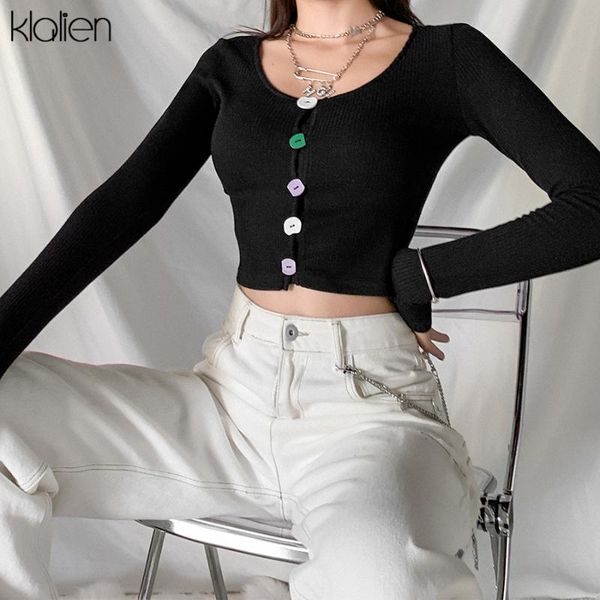 klalien autumn fashion slim black rib knitted cardigan single breasted women sweater casual street was thin wild female 2021, White
klalien autumn fashion slim black rib knitted cardigan single breasted women sweater casual street was thin wild female 2021, White