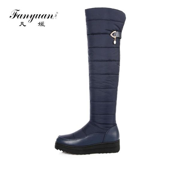 fanyuan women over the knee snow boots zipper platform round toe low heel shoes winter warm sweet rhinestone, Black
fanyuan women over the knee snow boots zipper platform round toe low heel shoes winter warm sweet rhinestone, Black