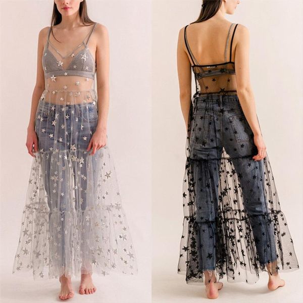 женская кружева сетки бретельках see through cover sexy see through багги дамы звезды бич bling bling длинное платье, Black;gray
женская кружева сетки бретельках see through cover sexy see through багги дамы звезды бич bling bling длинное платье, Black;gray