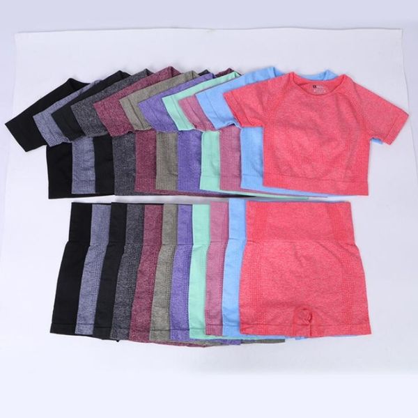 vital seamless gym set workout clothes women short sleeve crop fitness shorts sports wear gym clothing 2pcs yoga sport suit y200904, Gray
vital seamless gym set workout clothes women short sleeve crop fitness shorts sports wear gym clothing 2pcs yoga sport suit y200904, Gray
