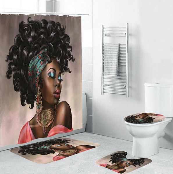 personalized african american women beauty lovely black girl afrocentric waterproof bath shower curtain set
personalized african american women beauty lovely black girl afrocentric waterproof bath shower curtain set
