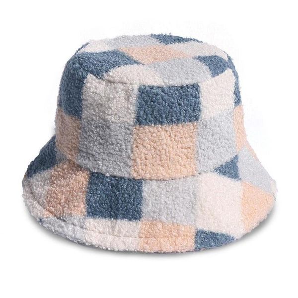 winter plush plaid fisherman hat new outdoor fashion cap lovely plush bucket hat for women girls, Blue;gray
winter plush plaid fisherman hat new outdoor fashion cap lovely plush bucket hat for women girls, Blue;gray