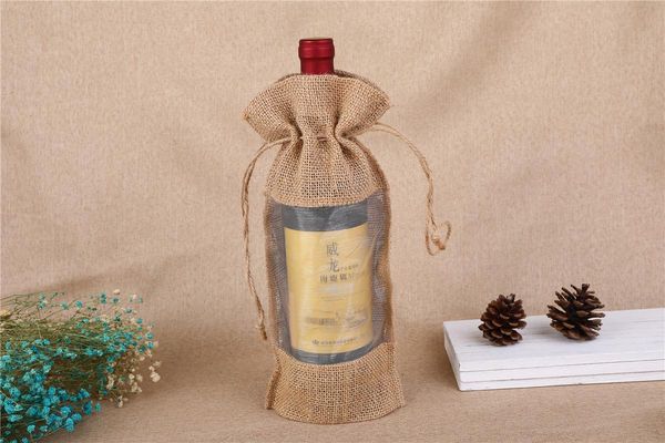 gift wrap 10pcs window folding bottom linen wine bag environmental beam burlap outside lock yellow
gift wrap 10pcs window folding bottom linen wine bag environmental beam burlap outside lock yellow