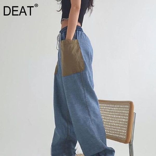 deat new autumn winter fashion casual solid color double sides wear loose straight tube high waist jeans long pants women sg6511, Blue
deat new autumn winter fashion casual solid color double sides wear loose straight tube high waist jeans long pants women sg6511, Blue