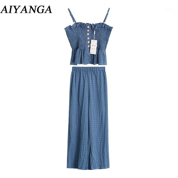 summer dress sets women 2018 women's set off shoulder spaghetti strap and wide leg pants two piece sets aiyanga1, White
summer dress sets women 2018 women's set off shoulder spaghetti strap and wide leg pants two piece sets aiyanga1, White