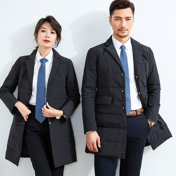 2020 winter new down jacket men and women the same suit collar overalls coat professional tooling team uniform, Black
2020 winter new down jacket men and women the same suit collar overalls coat professional tooling team uniform, Black