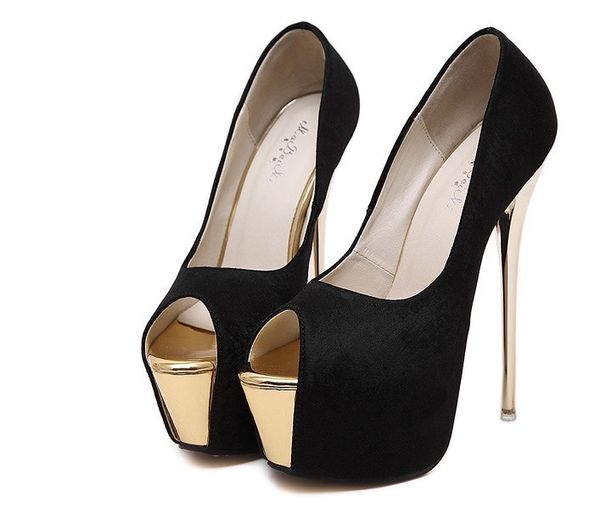 2020 extreme stilettos 16 footprint centers open foot platform high bombs mouth wedding shape bride women fetiche summer shoes cmvc, Black
2020 extreme stilettos 16 footprint centers open foot platform high bombs mouth wedding shape bride women fetiche summer shoes cmvc, Black