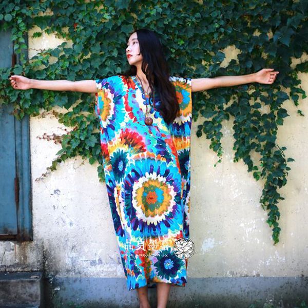 women's summer dress, new, big cotton linen clothes, and spacious long skirt, imprinted with vintage
women's summer dress, new, big cotton linen clothes, and spacious long skirt, imprinted with vintage