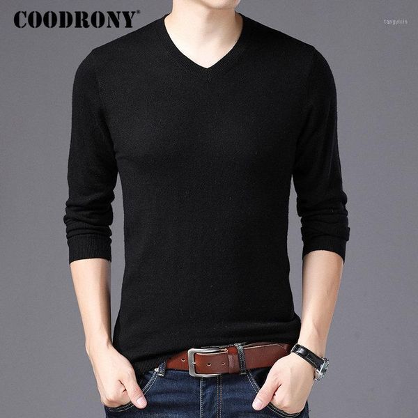 coodrony brand sweater men v-neck pull homme autumn winter 100% pure merino wool sweaters soft warm cashmere pullover men 930021, White;black
coodrony brand sweater men v-neck pull homme autumn winter 100% pure merino wool sweaters soft warm cashmere pullover men 930021, White;black