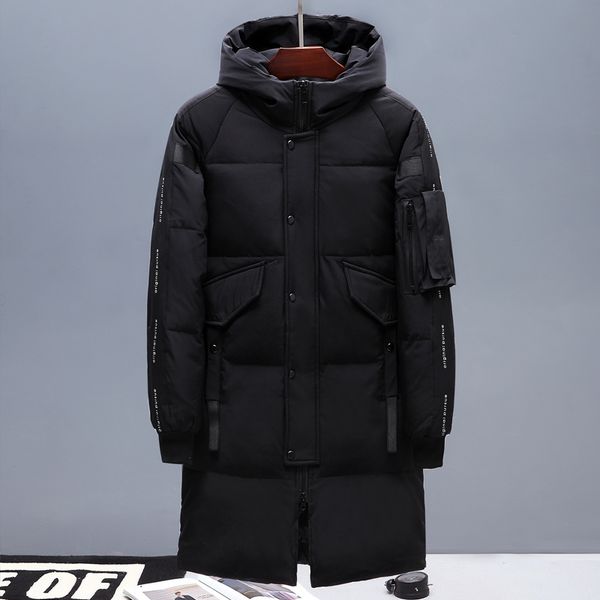 long down jacket men/women thick warm windproof men's down coat hooded winter jackets for couples fashion lovers outerwear, Black
long down jacket men/women thick warm windproof men's down coat hooded winter jackets for couples fashion lovers outerwear, Black