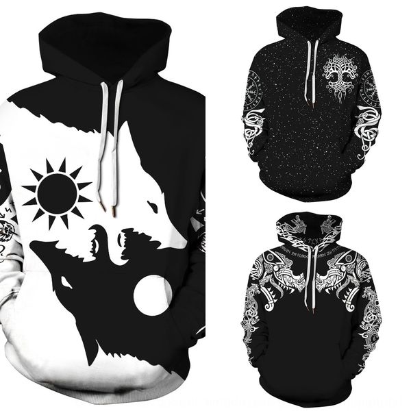 2020 new fashion viking digital printing long sleeve casual loose hooded sweater baseball pullover pullovercouple suit pullover baseball sui, Black
2020 new fashion viking digital printing long sleeve casual loose hooded sweater baseball pullover pullovercouple suit pullover baseball sui, Black