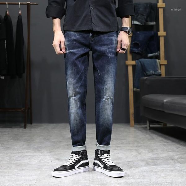 2020 new arrivals jeans men quality brand business casual male denim pants straight slim fit dark blue men's trousers yong man1
2020 new arrivals jeans men quality brand business casual male denim pants straight slim fit dark blue men's trousers yong man1