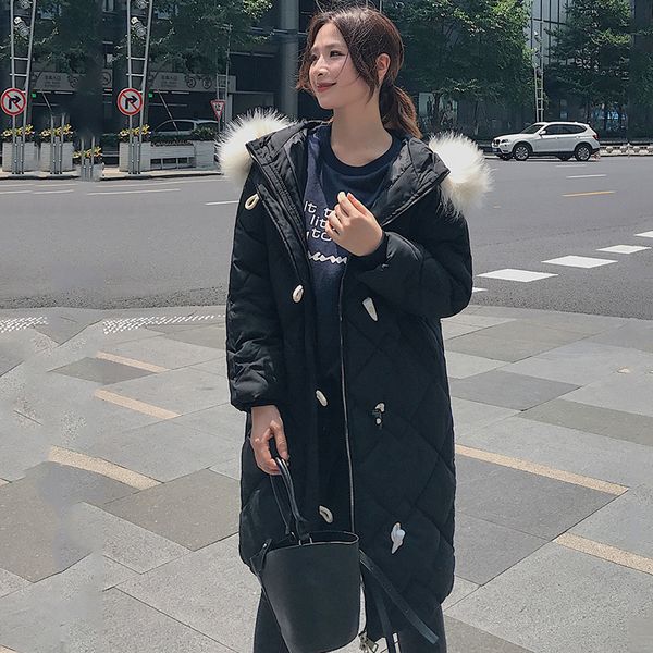 oversize hoorn jacket retrieve hooded park female coat women 2019 and horn buttons design long winter hook with qloap, Black
oversize hoorn jacket retrieve hooded park female coat women 2019 and horn buttons design long winter hook with qloap, Black