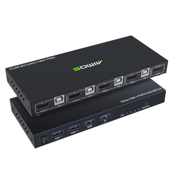 hdmi four in and one out mouse keyboard usb sharer kvm switch 4k image adaptive screen resolution fast cooling edup
hdmi four in and one out mouse keyboard usb sharer kvm switch 4k image adaptive screen resolution fast cooling edup