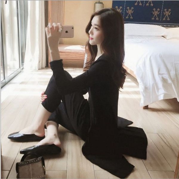 3dpwp spring new women's sling fashion knitted cardigan graceful suit women's korean style fashion loose trousers three-piece slin, Gray
3dpwp spring new women's sling fashion knitted cardigan graceful suit women's korean style fashion loose trousers three-piece slin, Gray