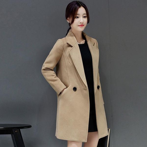 casual fashion long wool blend ladies coat warm slim long women's jacket solid double breasted korean womens fashion coat, Black
casual fashion long wool blend ladies coat warm slim long women's jacket solid double breasted korean womens fashion coat, Black