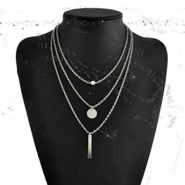 2021 new fashion european gold silver plated women jewelry collar multi layers bar coin necklace clavicle chains
2021 new fashion european gold silver plated women jewelry collar multi layers bar coin necklace clavicle chains