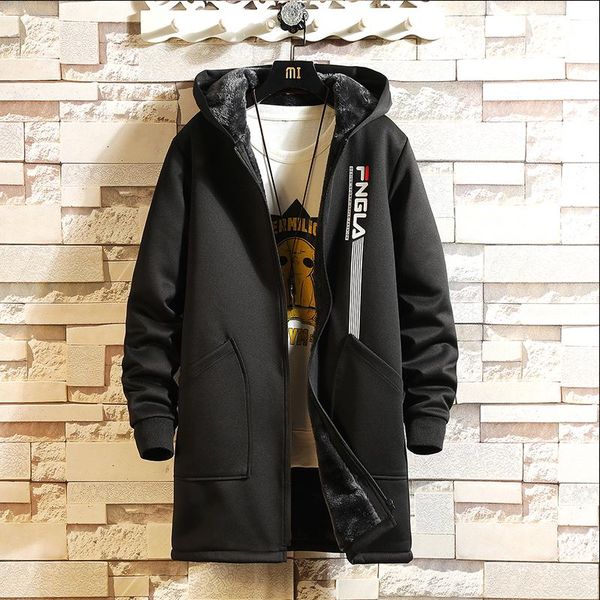 men fashion windbreaker men winter hooded fleece warm jackets solid color coat black overcoat loose casual print long jacket, Tan;black
men fashion windbreaker men winter hooded fleece warm jackets solid color coat black overcoat loose casual print long jacket, Tan;black