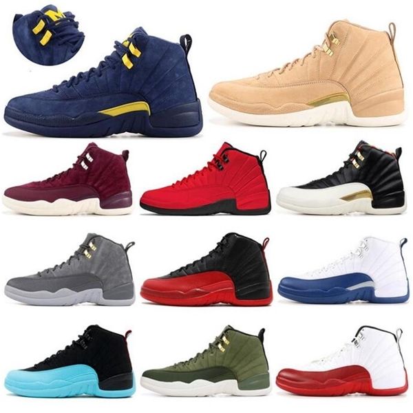 12 12s basketball shoes game royal winterize wntr gym red michigan bordeaux flu game taxi dark grey sports sneaker trainers size 7-13
12 12s basketball shoes game royal winterize wntr gym red michigan bordeaux flu game taxi dark grey sports sneaker trainers size 7-13