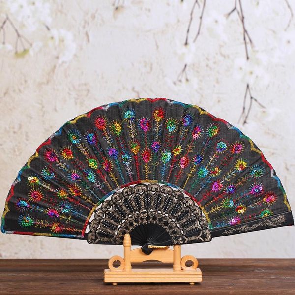 party favor fashion folding peacock sequin dance fan carved fabric bamboo hand print home decor embroidery for parties
party favor fashion folding peacock sequin dance fan carved fabric bamboo hand print home decor embroidery for parties
