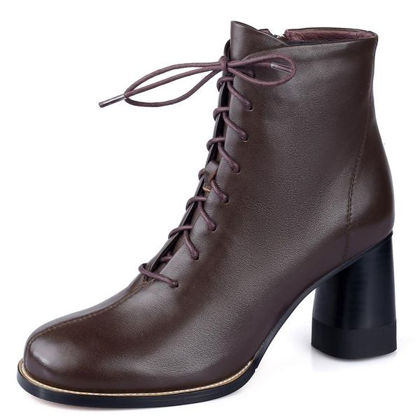 boots thick-heel matin leather single ankle booties black white lace-up women shoes british style 2021 spring autumn female
boots thick-heel matin leather single ankle booties black white lace-up women shoes british style 2021 spring autumn female