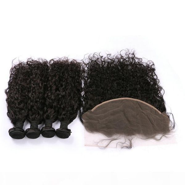 13x6 ear to ear lace frontal closure with 4 bundles unprocessed water wave natural color mongolian human hair weaves with frontal fdshine, Black;brown
13x6 ear to ear lace frontal closure with 4 bundles unprocessed water wave natural color mongolian human hair weaves with frontal fdshine, Black;brown