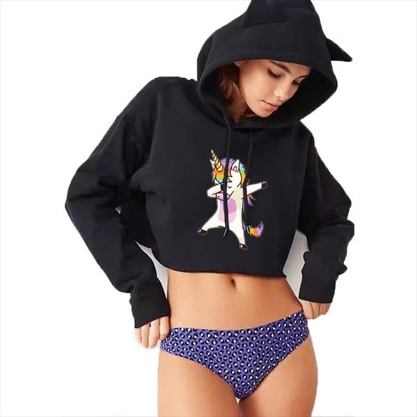 harajuku kawaii cartoon unicorn обрезанного hoodie kpop unicornio cat ear crop top женщина толстовка зимних толстовки пуловеры вскользь, Black
harajuku kawaii cartoon unicorn обрезанного hoodie kpop unicornio cat ear crop top женщина толстовка зимних толстовки пуловеры вскользь, Black