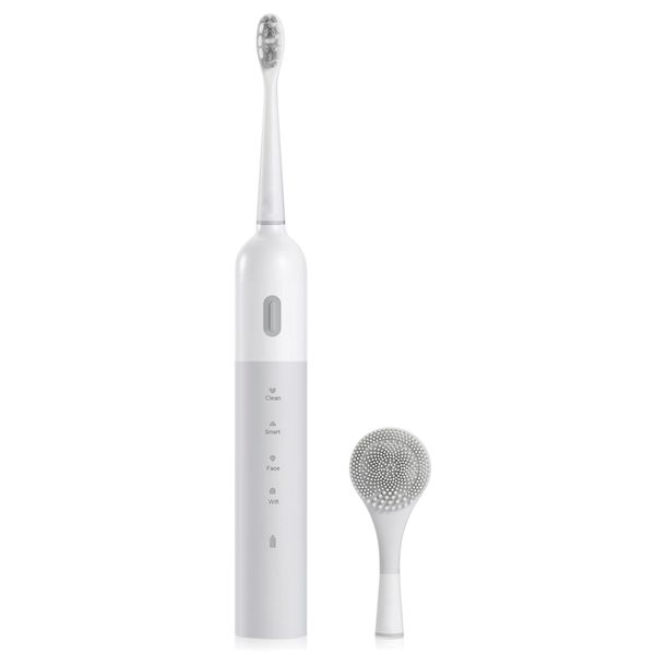 smart electric toothbrush e401 with 2x brush heads rechargeable for adults braces orthodontic