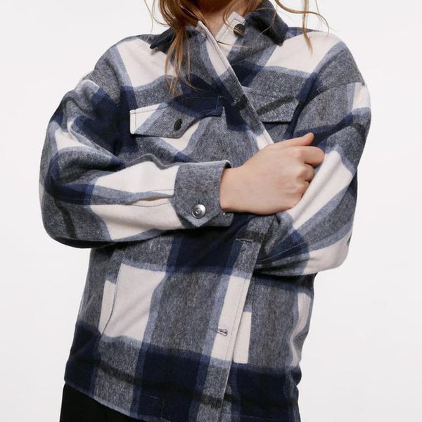 women's down & parkas vintage stylish pockets plaid jacket coat women mixcolor soft sleeve loose outerwear comfy casual ladies classic, Black
women's down & parkas vintage stylish pockets plaid jacket coat women mixcolor soft sleeve loose outerwear comfy casual ladies classic, Black
