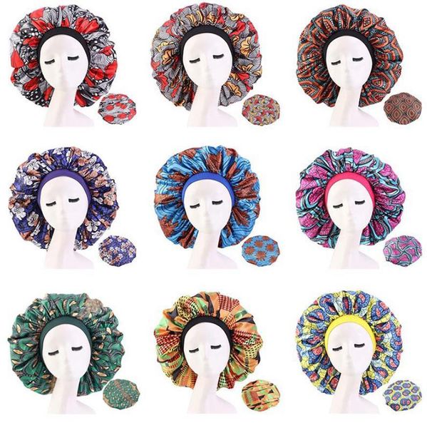 new imitate satin lined bonnets fashion women big size african pattern print silk bonnets night sleep hat wave caps hair accessories, Blue;gray
new imitate satin lined bonnets fashion women big size african pattern print silk bonnets night sleep hat wave caps hair accessories, Blue;gray