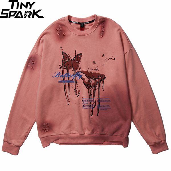 men hip hop sweatshirt pullover butterfly streetwear vintage ripped hole hoodie autumn sweat shirt cotton kg-509, Black
men hip hop sweatshirt pullover butterfly streetwear vintage ripped hole hoodie autumn sweat shirt cotton kg-509, Black
