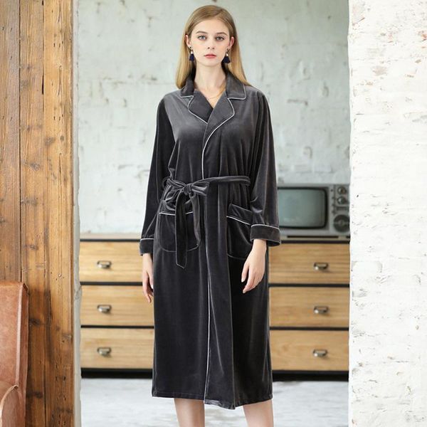 casual night dresses autumn and winter long-sleeved long pajamas ladies bathrobe l home velvet nightgown clothes1, Black;red
casual night dresses autumn and winter long-sleeved long pajamas ladies bathrobe l home velvet nightgown clothes1, Black;red