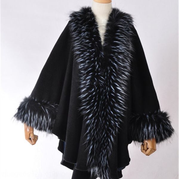 autumn and winter cape cloak shawl imitation ostrich hair high end fur women's fashion popular shawl ed67d, White;black
autumn and winter cape cloak shawl imitation ostrich hair high end fur women's fashion popular shawl ed67d, White;black