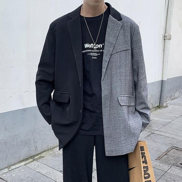 2020 men's solid color casual suit jackets casual blazer western clothes fashion splicing color outerwear m-5xl1, White;black
2020 men's solid color casual suit jackets casual blazer western clothes fashion splicing color outerwear m-5xl1, White;black