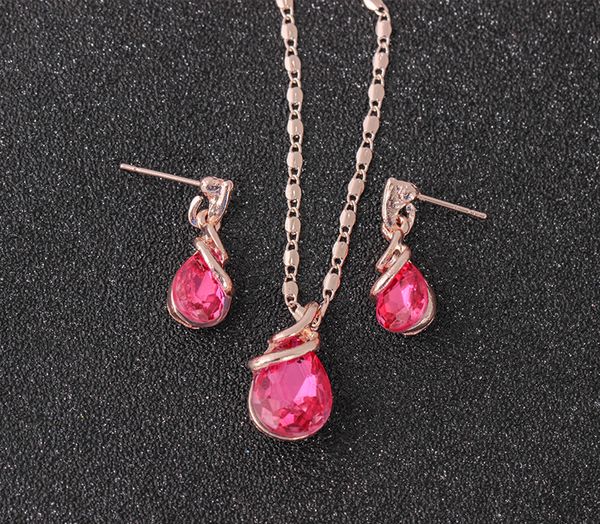 luxury jewelry sets wedding necklace pendant earring anniversary gifts water drop crystal jewelry sets, Silver
luxury jewelry sets wedding necklace pendant earring anniversary gifts water drop crystal jewelry sets, Silver