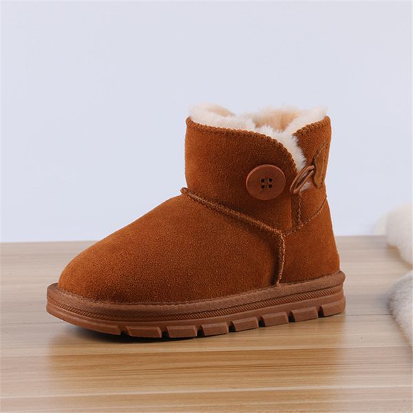 children genuine leather snow natural wool winter girls boots soft tpr sole baby comfortable shoes warm -20 degree, Black
children genuine leather snow natural wool winter girls boots soft tpr sole baby comfortable shoes warm -20 degree, Black