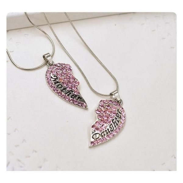 mom and daughter heart necklace set chokers red pink crystal rhinestone necklace gold jewelry gift for mom alloy steel wmtmnj hat7890, Silver
mom and daughter heart necklace set chokers red pink crystal rhinestone necklace gold jewelry gift for mom alloy steel wmtmnj hat7890, Silver