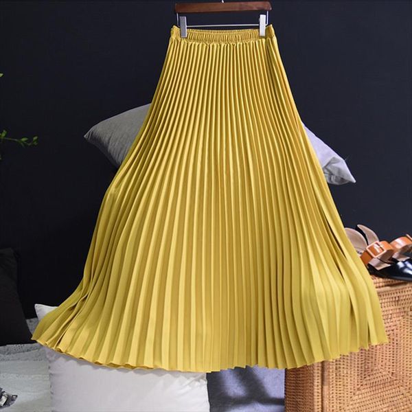 fashion yellow pleated skirts for women 2019 autumn long winter skirts female high waist tutu maxi femme jupe purple, Black
fashion yellow pleated skirts for women 2019 autumn long winter skirts female high waist tutu maxi femme jupe purple, Black