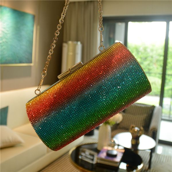 luxury diamonds evening clutch bag designer rainbow women shoulder crossbody bags rhinestone chains clip lady party small purses c1016
luxury diamonds evening clutch bag designer rainbow women shoulder crossbody bags rhinestone chains clip lady party small purses c1016