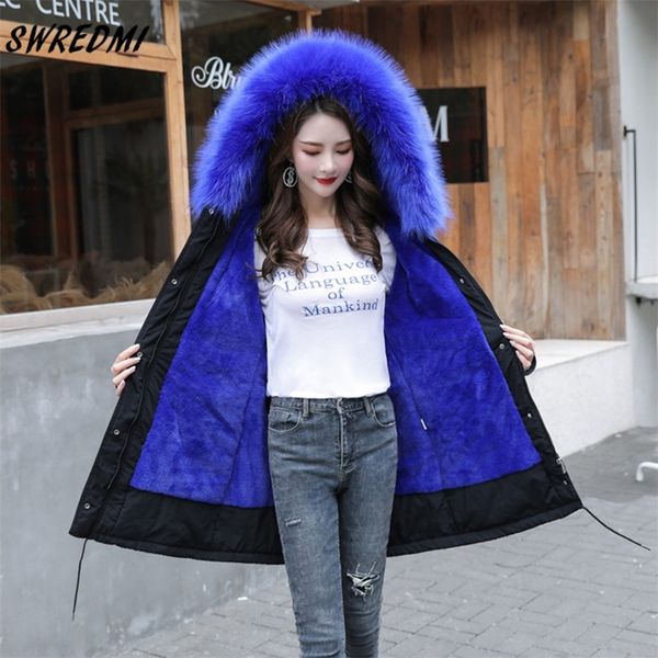 swredmi thick warm winter jacket women winter coat with fur lining plus 5xl 6xl hooded female long winter coat parkas snow wear 201103, Black
swredmi thick warm winter jacket women winter coat with fur lining plus 5xl 6xl hooded female long winter coat parkas snow wear 201103, Black