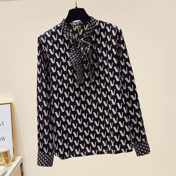 printed chiffon shirt women's retro hong kong flavor autumn wear 2020 new western style bow tie long-sleeved shirt gx1423, White
printed chiffon shirt women's retro hong kong flavor autumn wear 2020 new western style bow tie long-sleeved shirt gx1423, White
