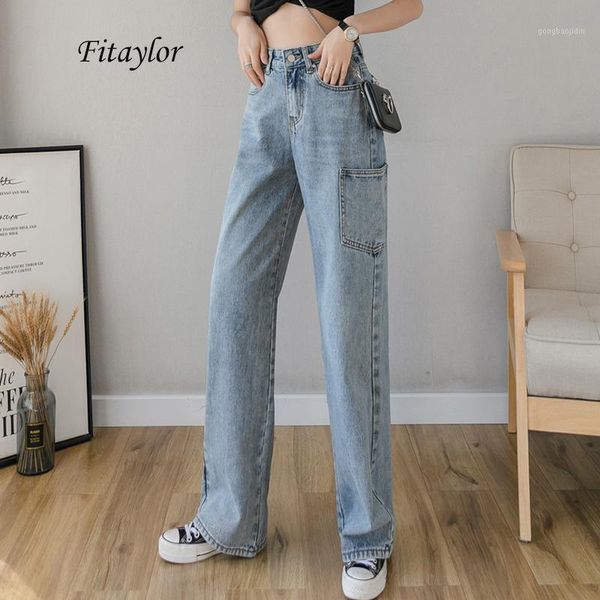 fitaylor jeans high waist vintage wide leg denim pants women streetwear big pocket zipper loose washing full length pants1, Blue
fitaylor jeans high waist vintage wide leg denim pants women streetwear big pocket zipper loose washing full length pants1, Blue