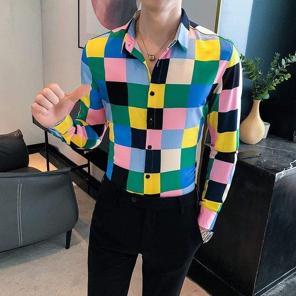 2020 plaid mode floral streetwear autumn from men long sleeves thin fit formal shirts graduation shirt hombre cawx, White;black
2020 plaid mode floral streetwear autumn from men long sleeves thin fit formal shirts graduation shirt hombre cawx, White;black