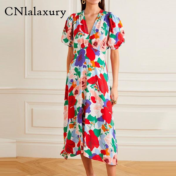 cnlalaxury floral print vestido vintage elegant long dress v neck women midi dresses vintage short sleeve women summer dress, Black;gray
cnlalaxury floral print vestido vintage elegant long dress v neck women midi dresses vintage short sleeve women summer dress, Black;gray