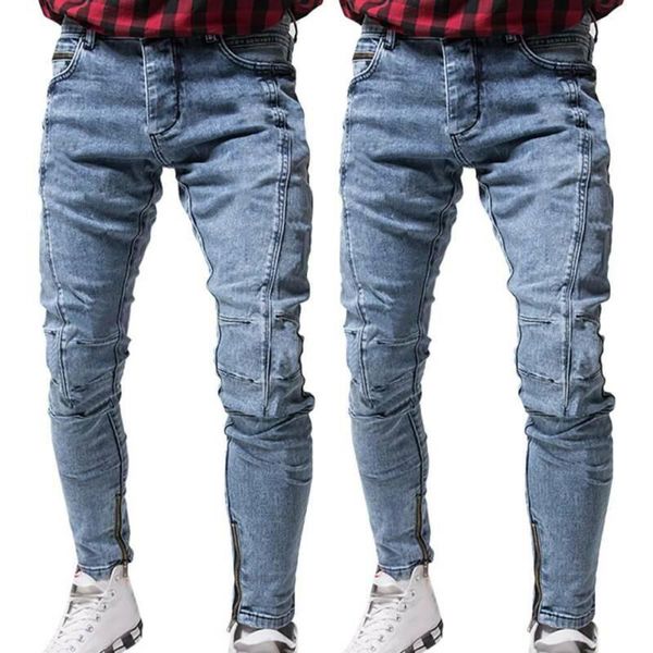 men's jeans cofekate for men skinny denim male hip hop pants zipper casual stretch pocket pencil trousers, Blue
men's jeans cofekate for men skinny denim male hip hop pants zipper casual stretch pocket pencil trousers, Blue